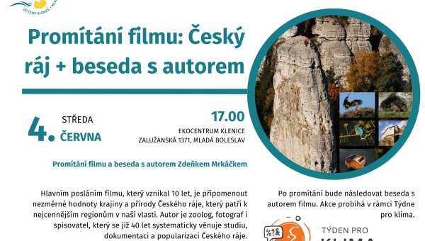 Promítání filmu: Český ráj + beseda s autorem